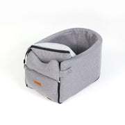 Car Central Dog Car Seat Bed – Portable Pet Carrier for Small Dogs & Cats | Safety Travel Bag & Accessories