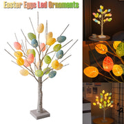 60cm LED Birch Tree with Easter Egg Lights – Festive Tabletop Decor for Home, Spring Parties & Kids' Gifts
