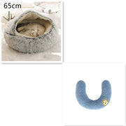 The Best 2 In 1 Dog And Cat Bed Pet Winter Bed Round Plush Warm