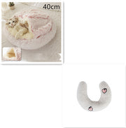 The Best 2 In 1 Dog And Cat Bed Pet Winter Bed Round Plush Warm