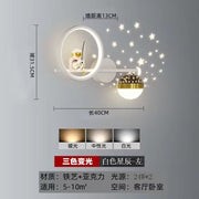 Astronaut Wall Light with Starry Projection – Perfect for Kids & Nursery Decor

