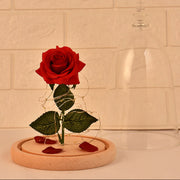 Beauty and the Beast Rose Lamp