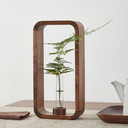 Elegant Tabletop Glass Vase – Perfect for Living Room and Office Decor
