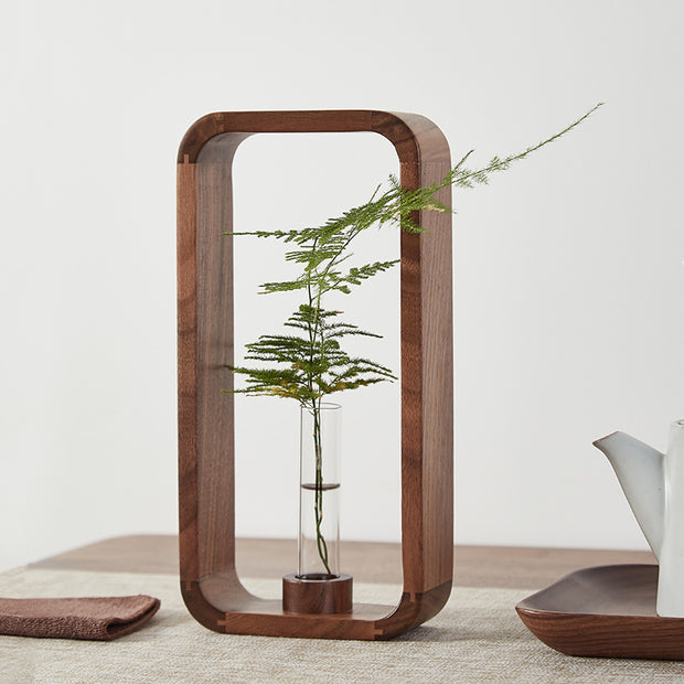 Elegant Tabletop Glass Vase – Perfect for Living Room and Office Decor
