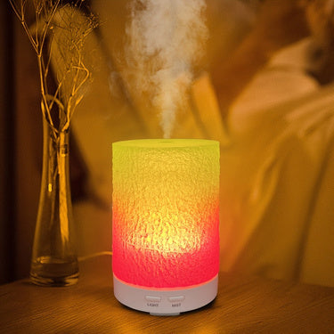 Experience serene ambiance with our ultrasonic aromatherapy humidifier, featuring ABS resin construction and soothing ambient light. Shop at Stylishhomedecor