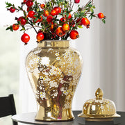 Gold flower vase

