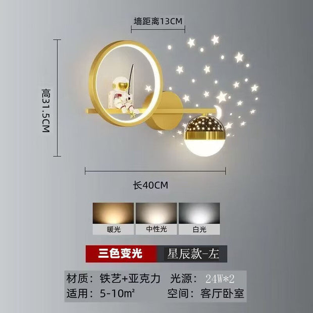 Magical Space Explorer Lamp – Star Projector Night Light for Little Astronauts
