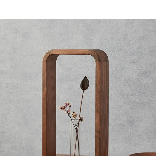 Minimalist Wooden Frame Glass Vase for Tabletop Decoration